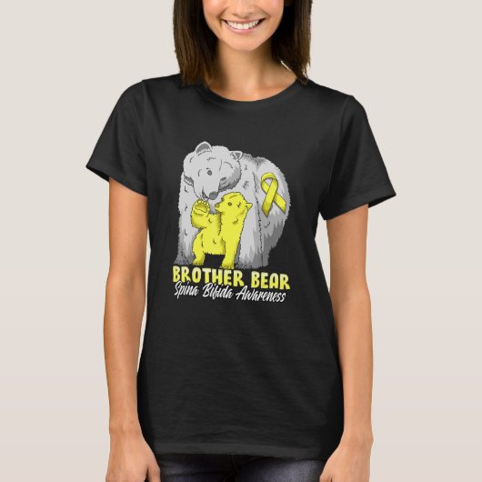 Bruder eines Kindes mit Spina Bifida verwandter Br T-Shirt (Vorderseite)