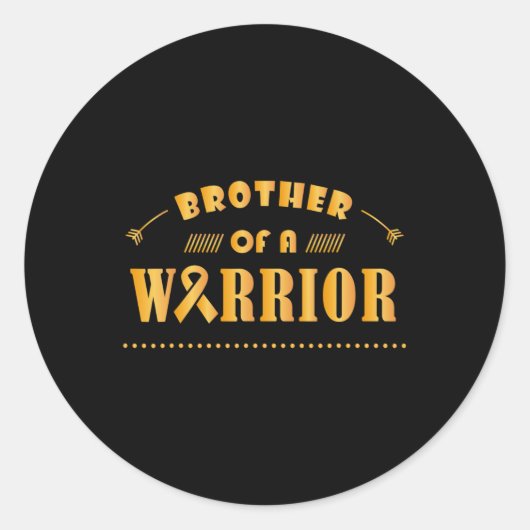 Bruder eines Krebserlebnisprogramms im Krieg Runder Aufkleber (Vorderseite)