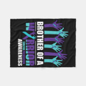 Bruder eines Kriegers Selbstmord Bewusstsein psych Fleecedecke (Vorderseite (Horizontal))