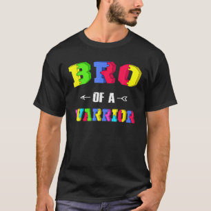 Bruder eines Warrior Family Bro World Autismus Awa T-Shirt