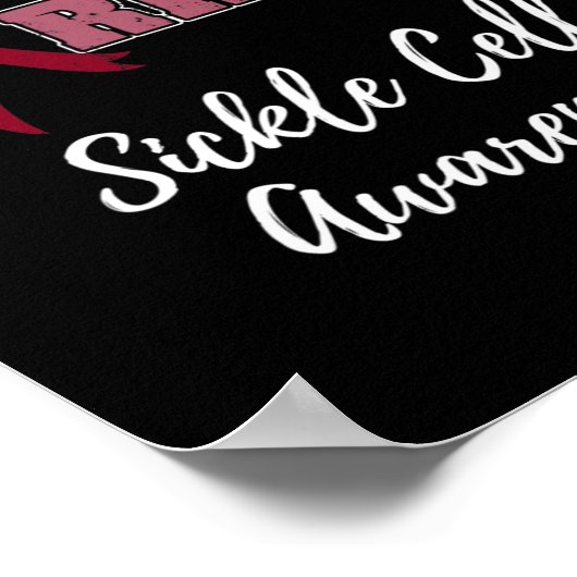 Bruder eines Warrior-Sichelzellenbewusstsein Poster (Ecke)