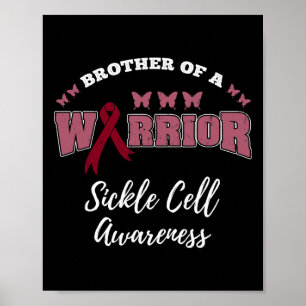 Bruder eines Warrior-Sichelzellenbewusstsein Poster