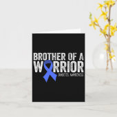 Bruder eines Warrior T1d Diabetiker Blue Ribbon Su Karte (Gelbe Blume)