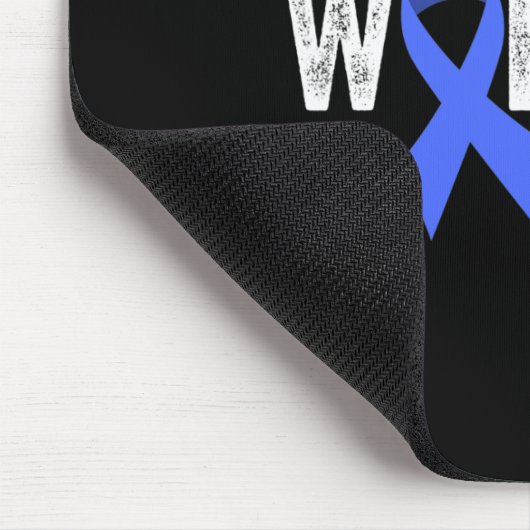 Bruder eines Warrior T1d Diabetiker Blue Ribbon Su Mousepad (Ecke)