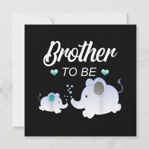 Bruder, Elefant Baby Shower Geschenk für Junge Feiertagskarte