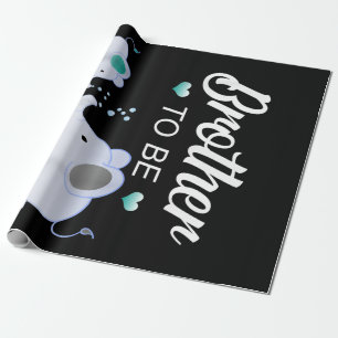 Bruder, Elefant Baby Shower Geschenk für Junge Geschenkpapier
