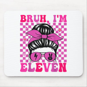 Bruder elf 11 11. Geburtstag Mädchen groovy 11 Jah Mousepad