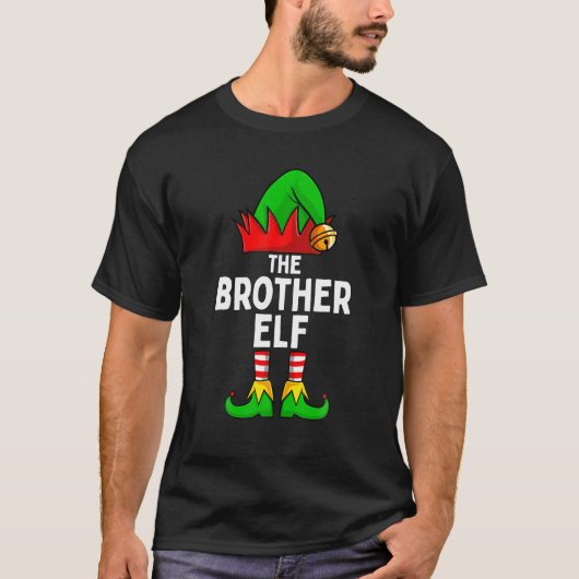 Bruder Elf Matching Familie Weihnachten T-Shirt (Vorderseite)