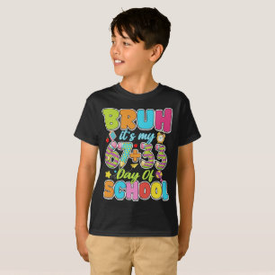Bruder Es ist mein 67 33 Schultage Mädchen Kinder T-Shirt