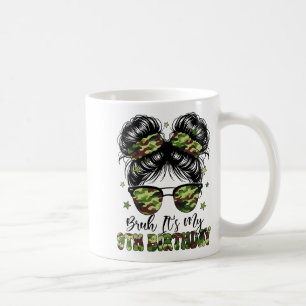 Bruder Es ist mein 9. Geburtstag Mädchen Camo Neun Kaffeetasse
