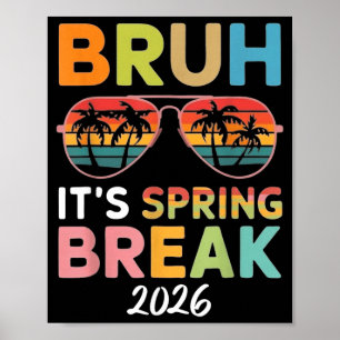 Bruder, es sind Frühlingsferien 2026 Lustiger Stra Poster