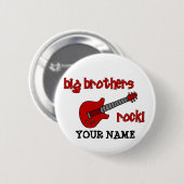 Bruder-Felsen! mit Gitarre Button (Vorne & Hinten)