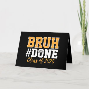 Bruder fertig Klasse Abschluss 2025 Abschluss Abso Dankeskarte