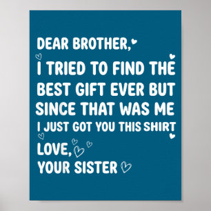 Bruder Find Ich Lieber Versuchte Bruder Poster