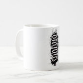 Brüder für immer Ambigram Kaffeetasse (Vorderseite Links)