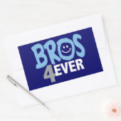 Brüder für immer rechteckiger aufkleber (Umschlag)