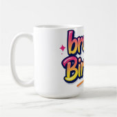 Bruder Geburtstag Buntes Graffiti-Lettering Kaffeetasse (Links)