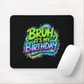 Bruder Geburtstag Lustig Gaming Geburtstag Junge T Mousepad (Mit Mouse)
