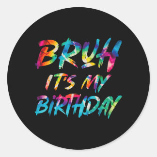 Bruder Geburtstag Lustiger Geburtstag Sarkastische Runder Aufkleber
