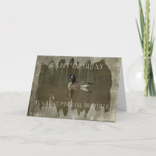 Bruder-Geburtstags-Gruß-Karte - Kanada-Gans Karte