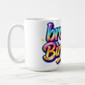 Bruder Geburtstagsgeschenk Bunte Regenbogen Schrif Kaffeetasse (Links)