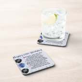 Bruder-Gedicht-50. Geburtstag Getränkeuntersetzer (Rechte Seite)