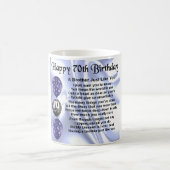 Bruder-Gedicht-70. Geburtstag Kaffeetasse (Mittel)