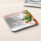 Bruder-Gedicht - Weihnachtsentwurf Untersetzer (Linke Seite)