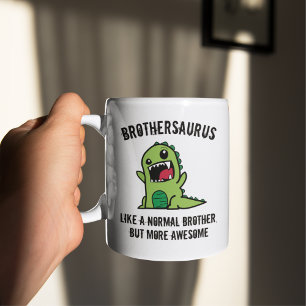 Bruder Geschenk, Bruder Tasse, Dinosaurier Brother Kaffeetasse