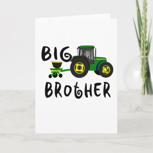 Bruder-Geschenk für Traktor-liebevolle Ankündigung (Vorderseite)