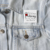 Bruder - Graues Band-Bewusstsein Button (Beispiel)