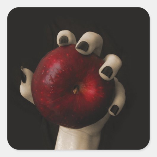 Brüder Grimm Tempting Hexe Quadratischer Aufkleber (Vorderseite)