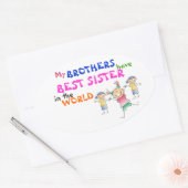Brüder haben die besten Schwester Sticker (Umschlag)