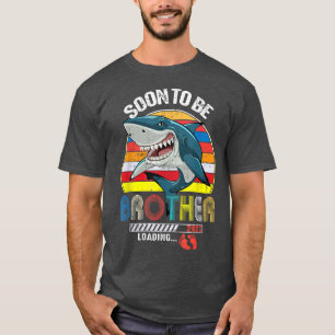 Bruder Hai Vathers Day bald zu Brother Est 2 T-Shirt