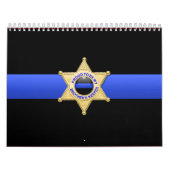 Brüder halten Abzeichen Thin Blue Line Kalender (Titelbild)
