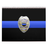 Brüder halten Abzeichen Thin Blue Line Kalender (Titelbild)