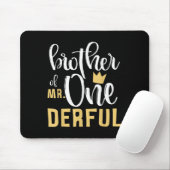 Bruder Herr Onederful 1. Geburtstag Erster Eintöni Mousepad (Mit Mouse)