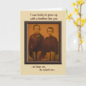 Brüder Humour Birthday Card Karte (Gelbe Blume)