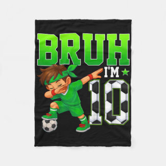 Bruder Ich bin 10 Fußball 10. Geburtstagsfeier Jun Fleecedecke