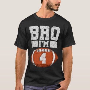 Bruder ich bin 4 Jahre alter Junge American Footba T-Shirt