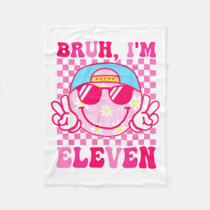 Bruder Ich bin Elf 11 11. Geburtstag Mädchen Groov Fleecedecke