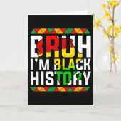 Bruder, ich bin Schwarze Geschichte Afrika Karte M (Gelbe Blume)