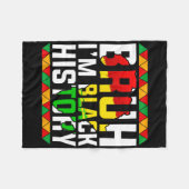 Bruder, ich bin Schwarze Geschichte Afrika Karte M Fleecedecke (Vorderseite (Horizontal))