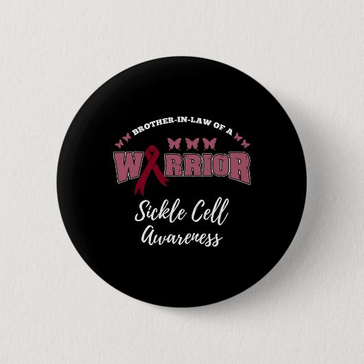 Bruder im Gesetz eines Kriegerkrankungszellenbewus Button (Vorderseite)