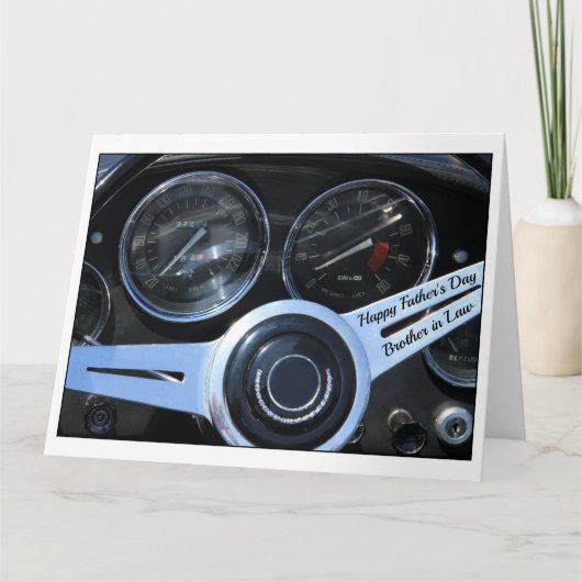 Bruder im Gesetz glücklicher Vater Tag Karte (Vorderseite)