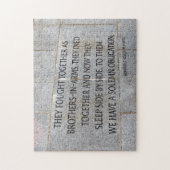 Brüder im Kampf Mahnmal WW2 Puzzle (Vertikal)