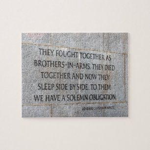 Brüder in der Rüstungsdenkmal WW2 Puzzle