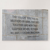 Brüder in der Rüstungsdenkmal WW2 Puzzle (Horizontal)