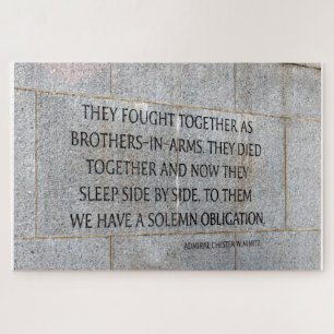 Brüder in der Rüstungsdenkmal WW2 Puzzle