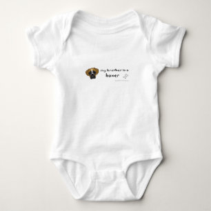 Bruder ist Boxer Baby Strampler